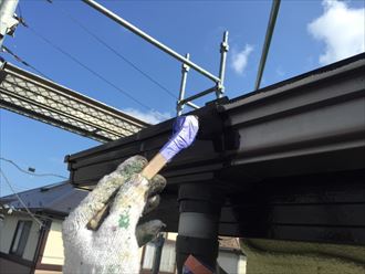 千葉市 雨樋塗装①