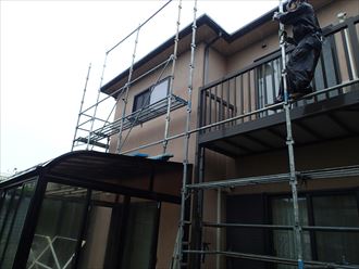 千葉市若葉区 足場設置
