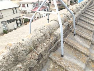 千葉市若葉区 苔による変色
