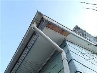 市原市 軒天の剥がれ