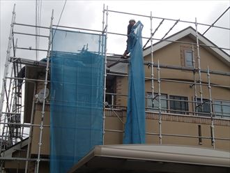 千葉市緑区 メッシュシート設置