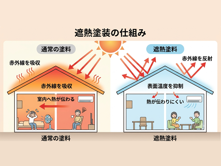 遮熱塗装とは？仕組みとメリット、おすすめ塗料まで詳しく解説