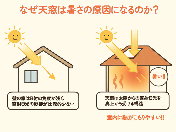 なぜ天窓は暑さの原因になるのか