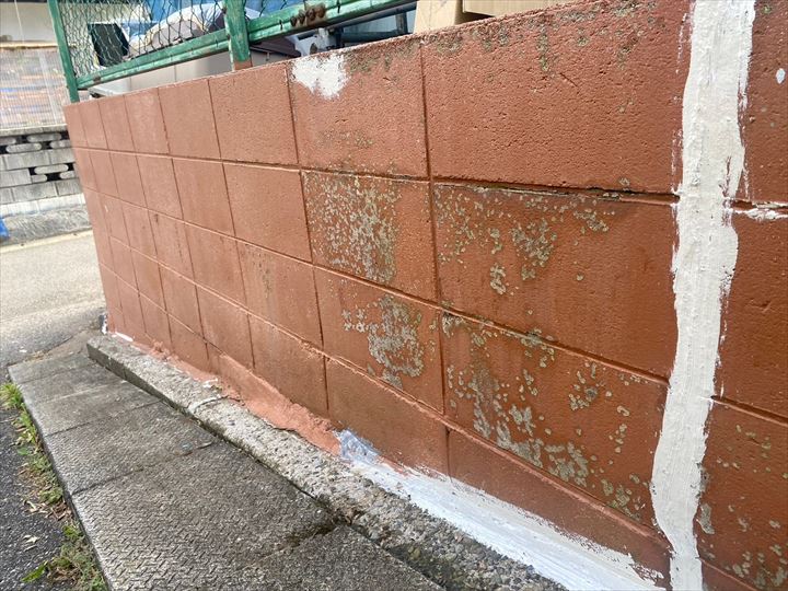 傷んだ箇所の下地補修