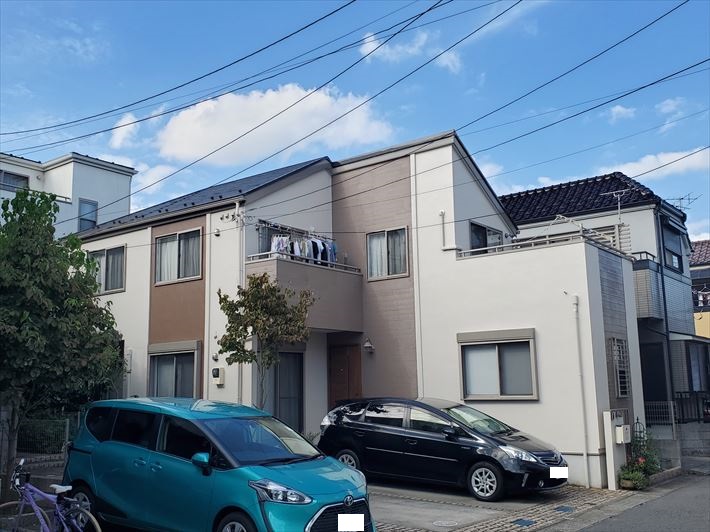 浦安市海楽にてパーフェクトトップを使用した外壁塗装、ナチュラルな雰囲気に仕上がりました！