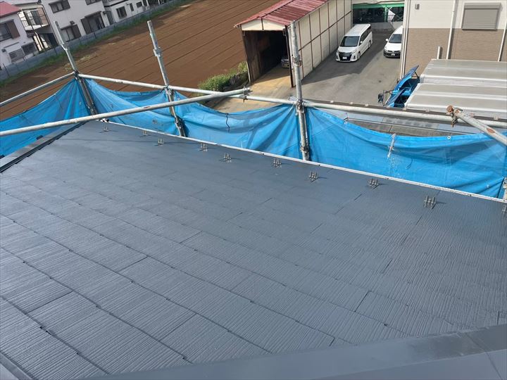 屋根塗装の完了