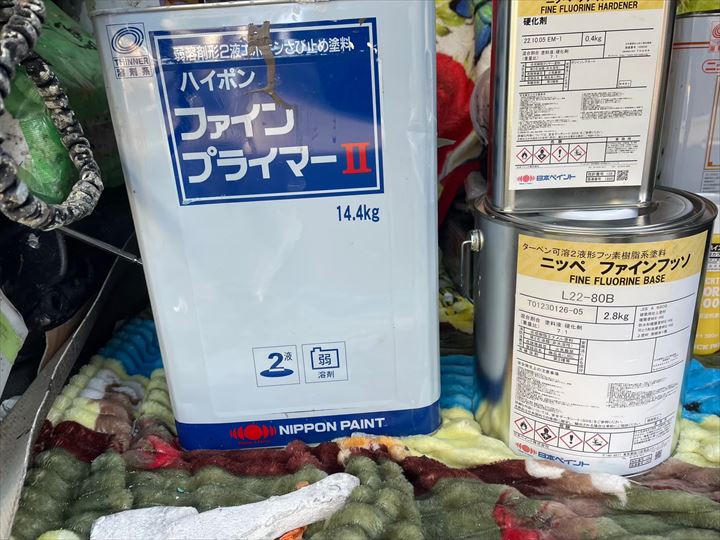 ファインフッソで塗装施工