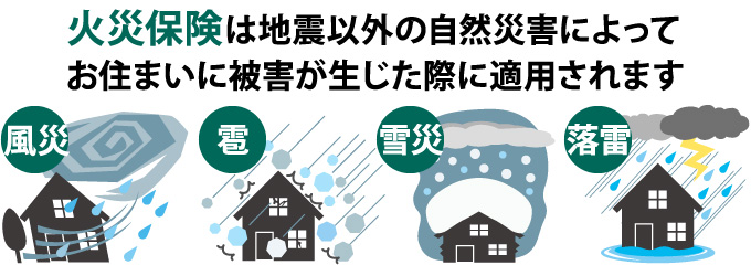 風災、雹、雪災、落雷